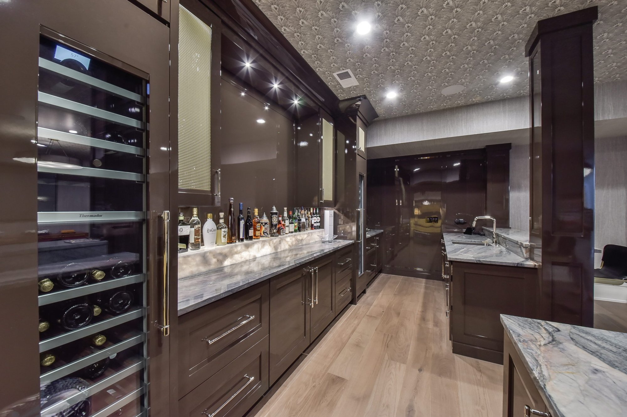 Private Residence – Custom Bar with Wine Cooler